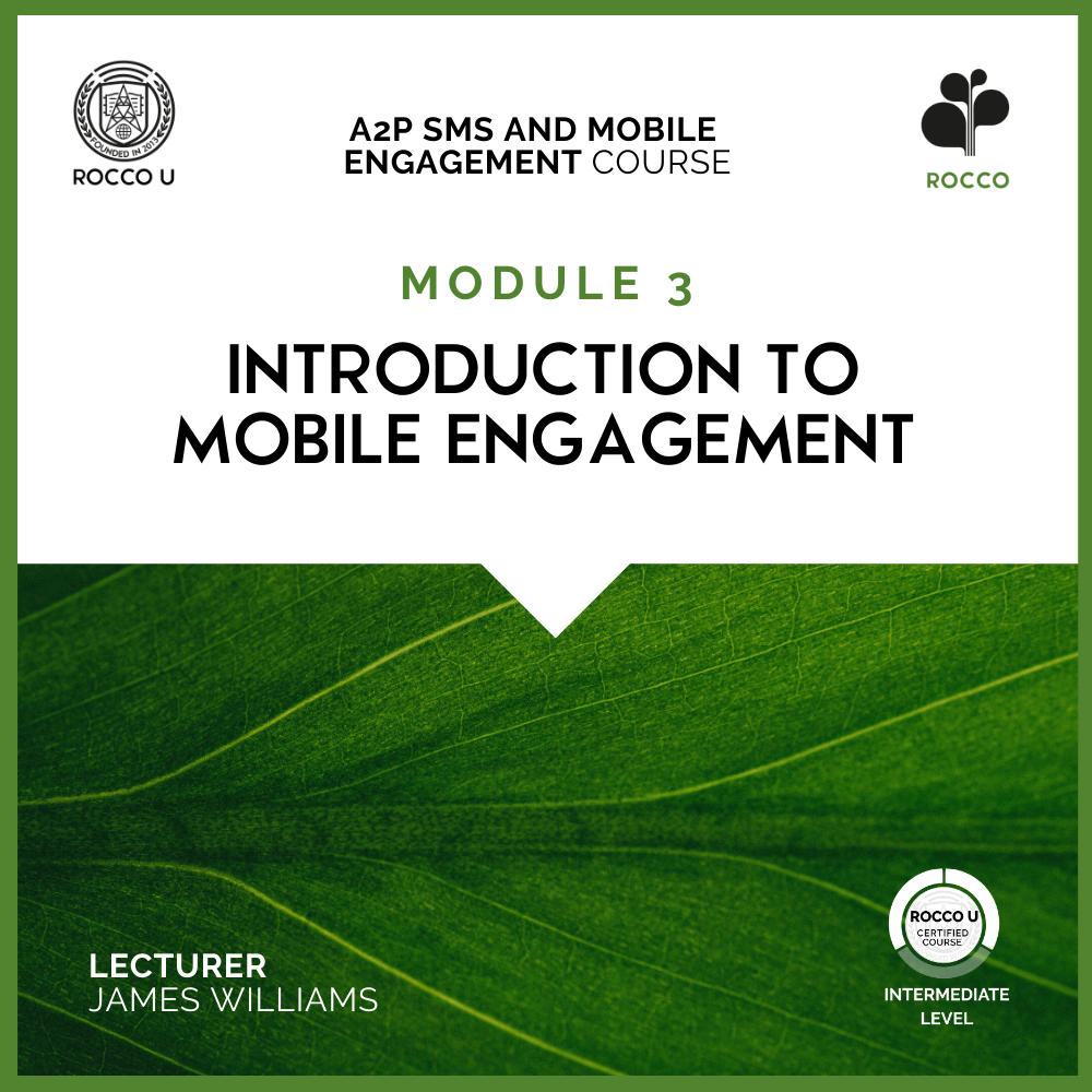3. INTRODUCTION TO MOBILE ENGAGEMENT